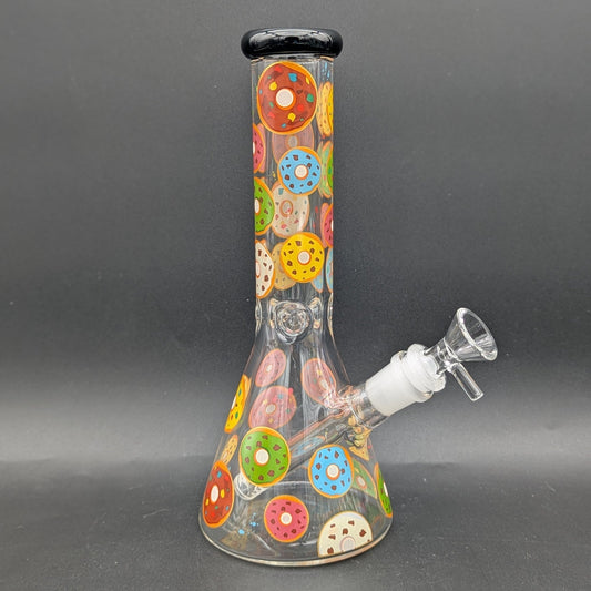 10" Classic Beaker w/ Donuts - Meech Madness Smoke Shop