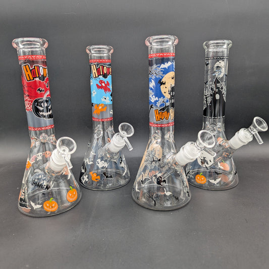 10" Halloween Assorted Beaker Bongs