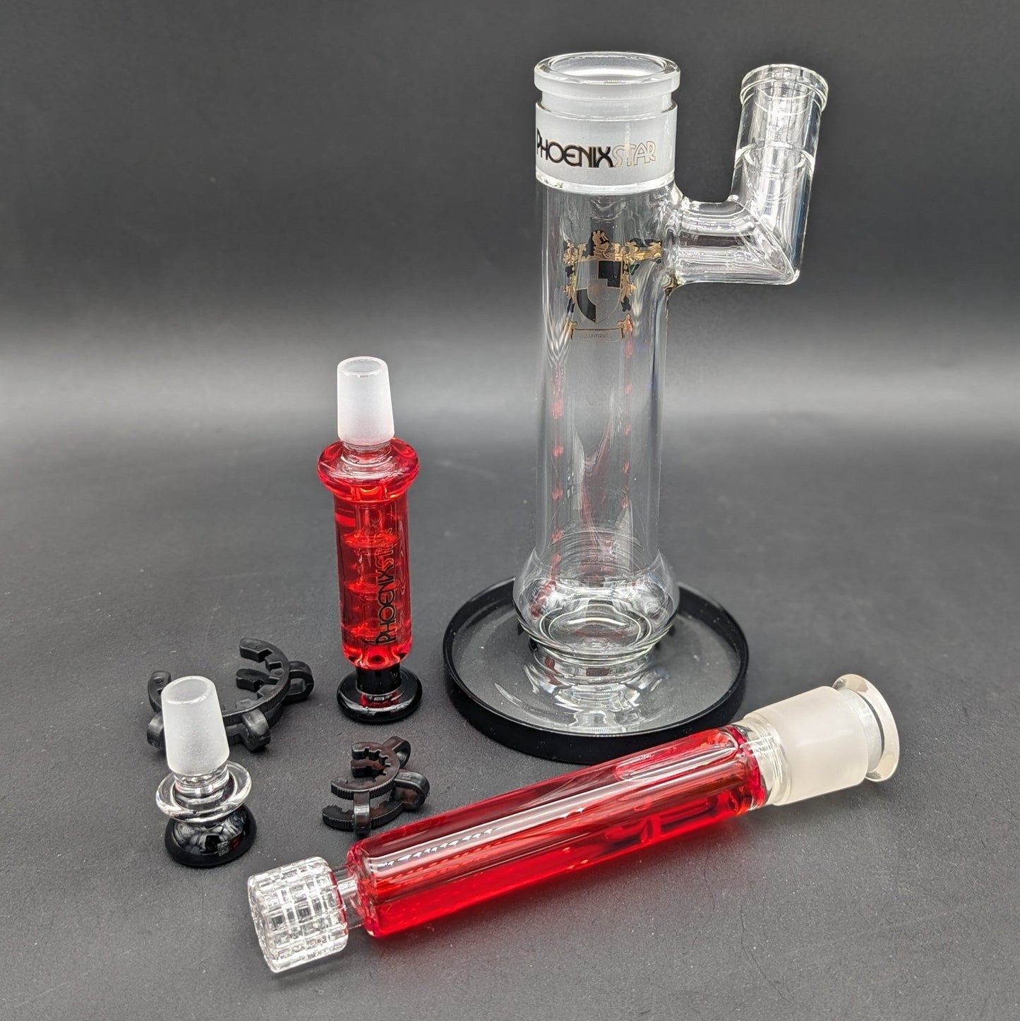12" Phoenix Glycerin Matrix Sidecar Bubbler - Meech Madness Smoke Shop