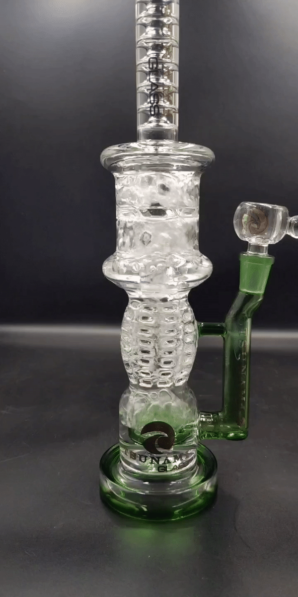 12″ Tsunami Showerhead Grenade Turbine-Meech Madness Smoke Shop