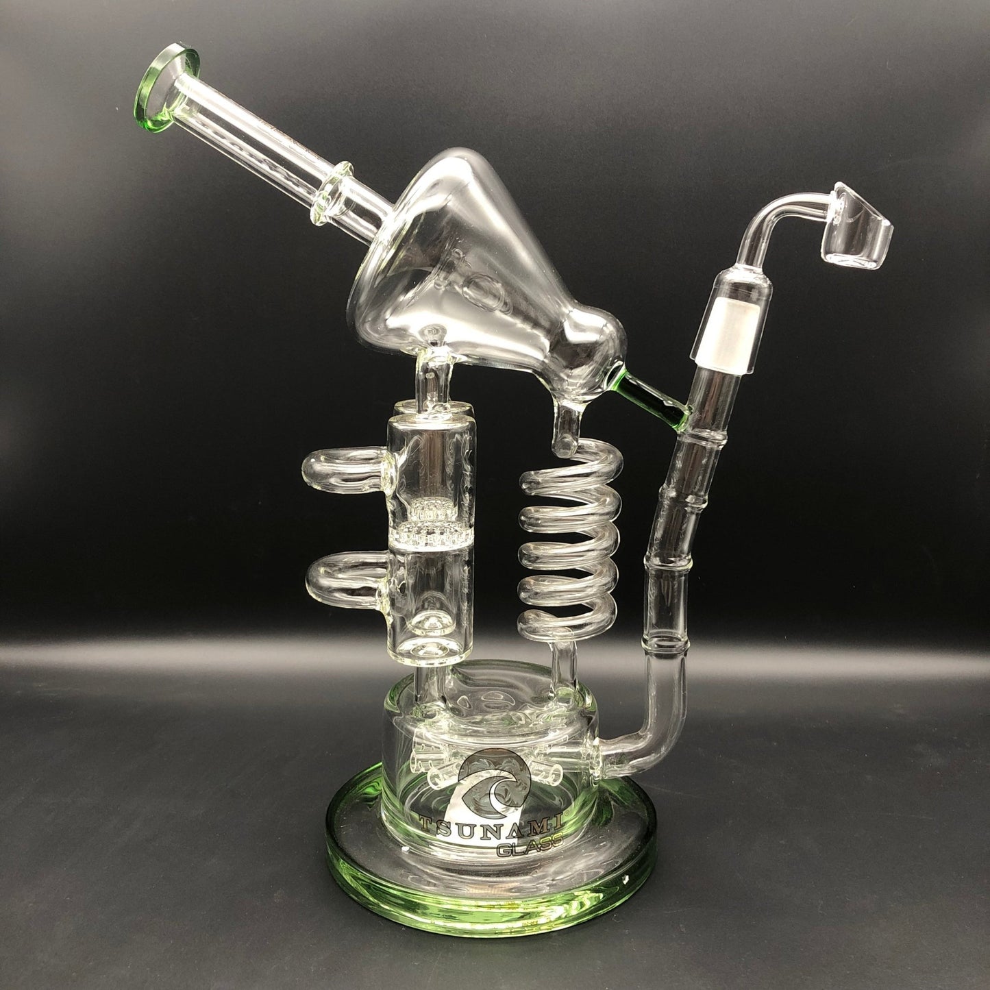 12" Tsunami Sprinkler Honeycomb Twist Recycler - Meech Madness Smoke Shop