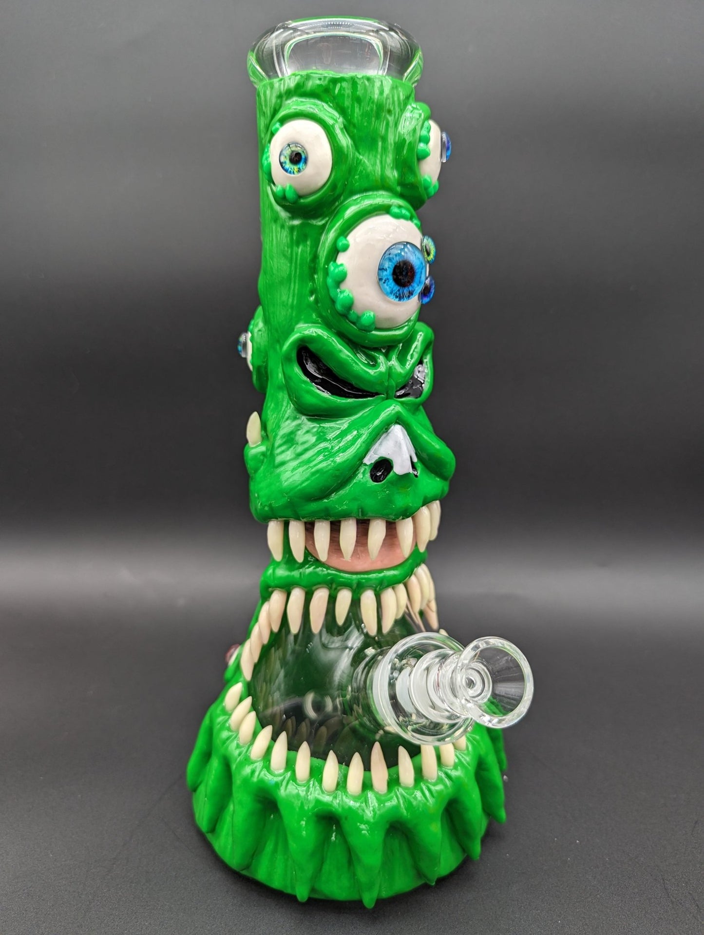 13" Monster Mouth 3D Beaker Bong 7mm - Meech Madness Smoke Shop