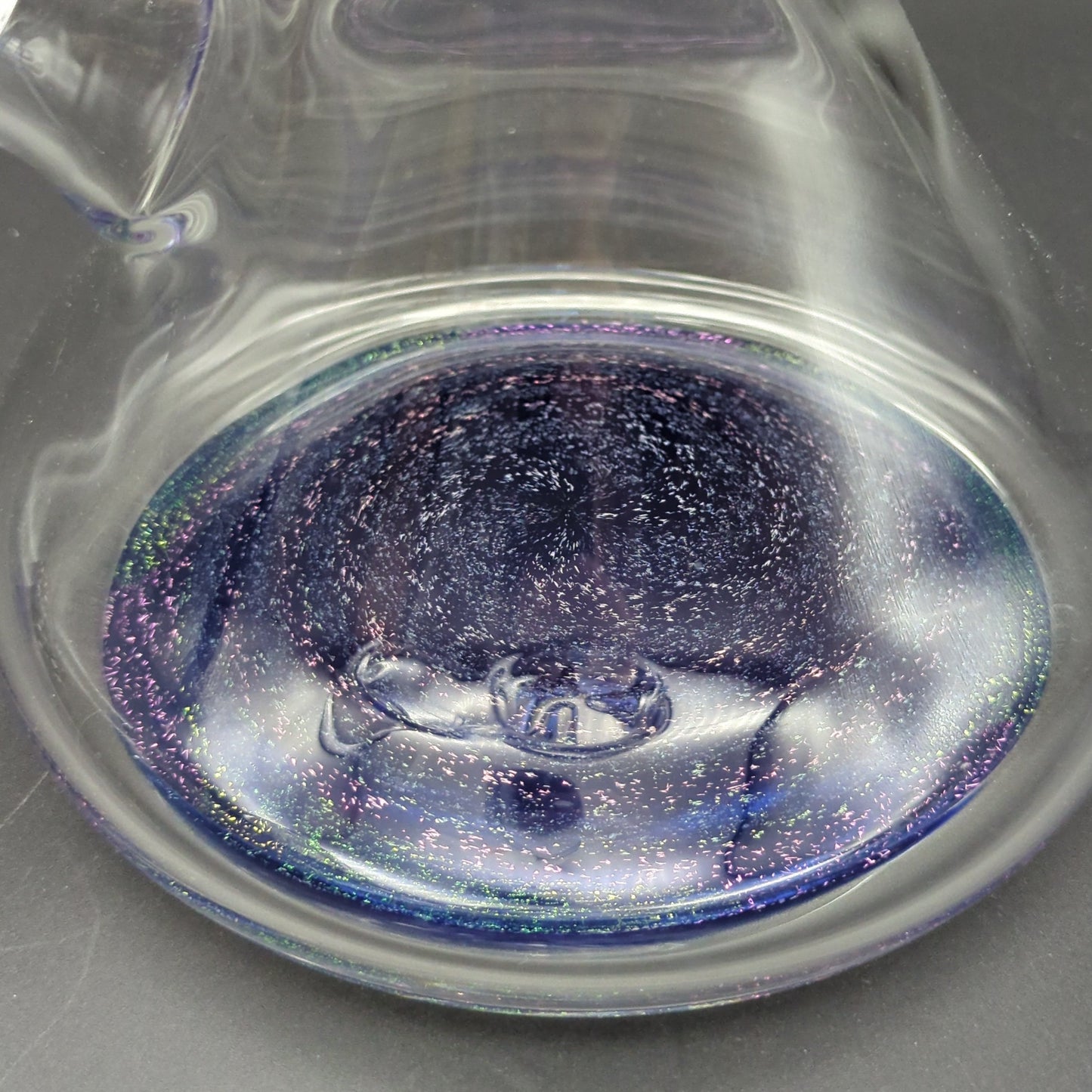 14" Blue Dichro Beaker - By Texas Hot Glass-Avernic Smoke Shop