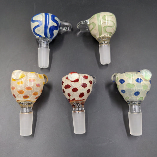 14mm Color Swirl Bowl - by LimboGlass-Meech Madness Smoke Shop