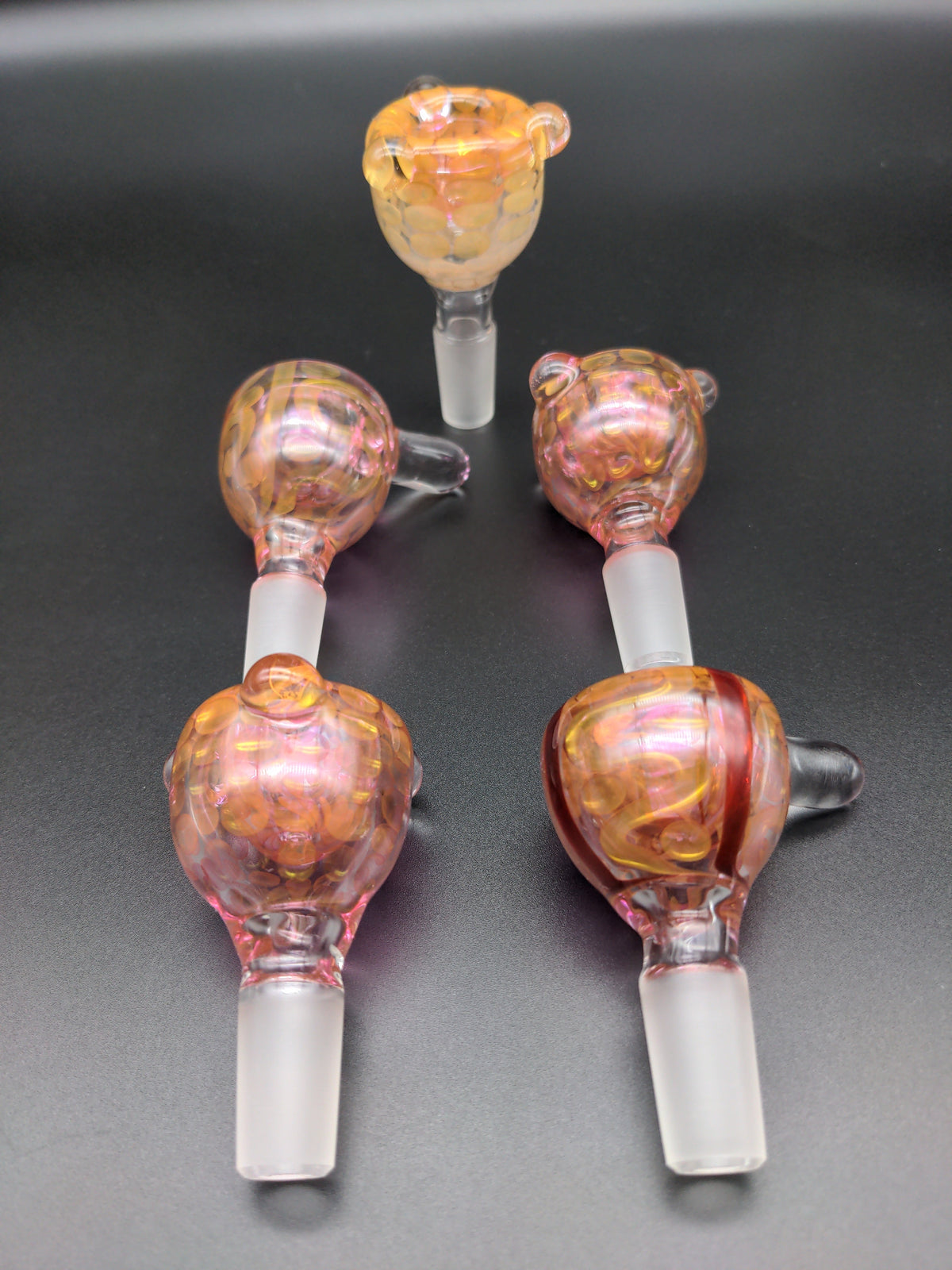 14mm Gold Infused Bowls - by LimboGlass-Meech Madness Smoke Shop