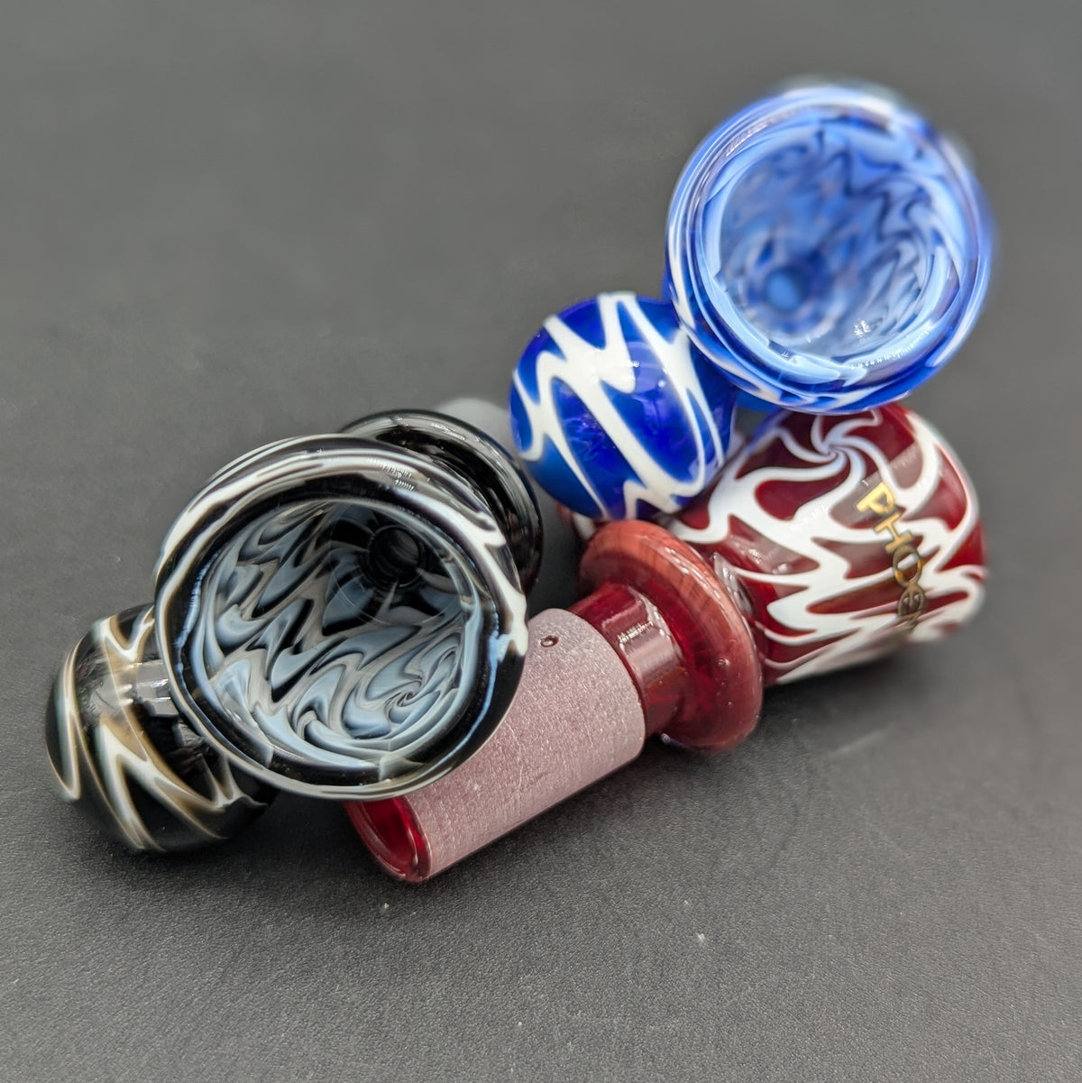 14mm Phoenix Worked Ball Handle Bowls-Avernic Smoke Shop