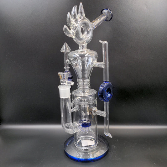 15" Tsunami Spiked Donut Recycler-Avernic Smoke Shop