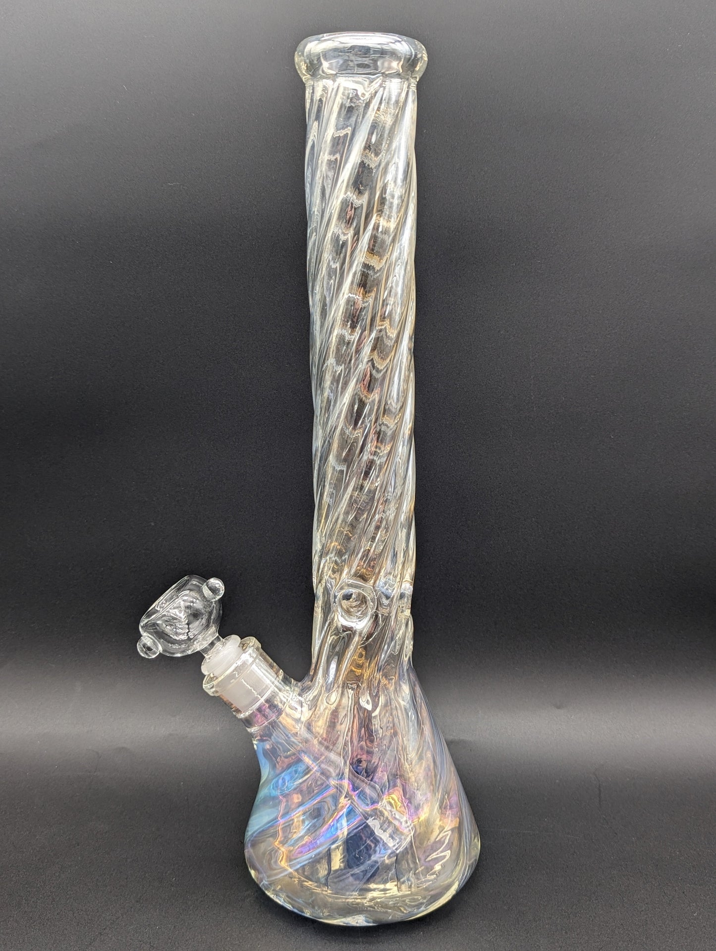 16" Iridescent Twist Beaker Bong 9mm-Avernic Smoke Shop