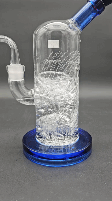 Milkyway Glass Chakra Level 1 8″ Bubbler-Meech Madness Smoke Shop