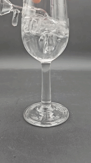 Greek Glass Wine Glass Bubbler-Meech Madness Smoke Shop