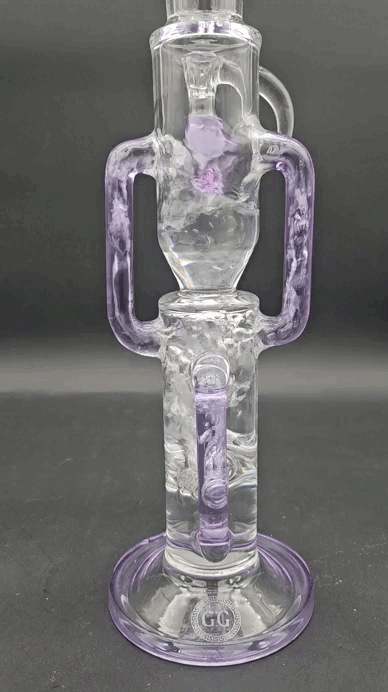 Greek Glass 16.5" Recycler 2.0 Bong-Avernic Smoke Shop
