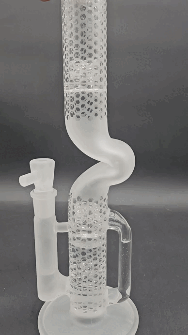 Gnob 14" Sandblasted Bent Neck Treecycler-Avernic Smoke Shop