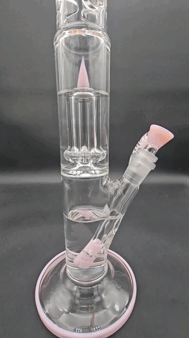 2K Glass Straight Tube w/ 360 Grid-Meech Madness Smoke Shop