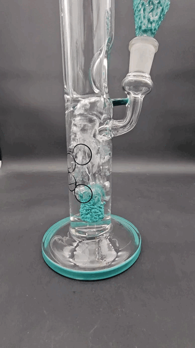 Envy Glass 16" "Pop Rocks" Fixed Downstem Straight Bong-Avernic Smoke Shop
