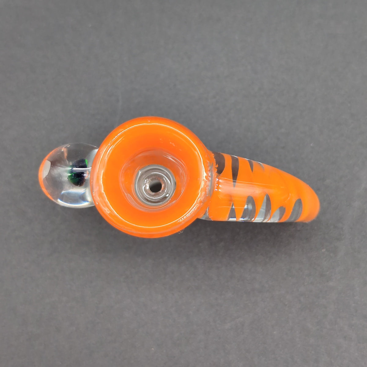 2K Glass 14mm Single Hole Slides w/ Black Opal-Meech Madness Smoke Shop