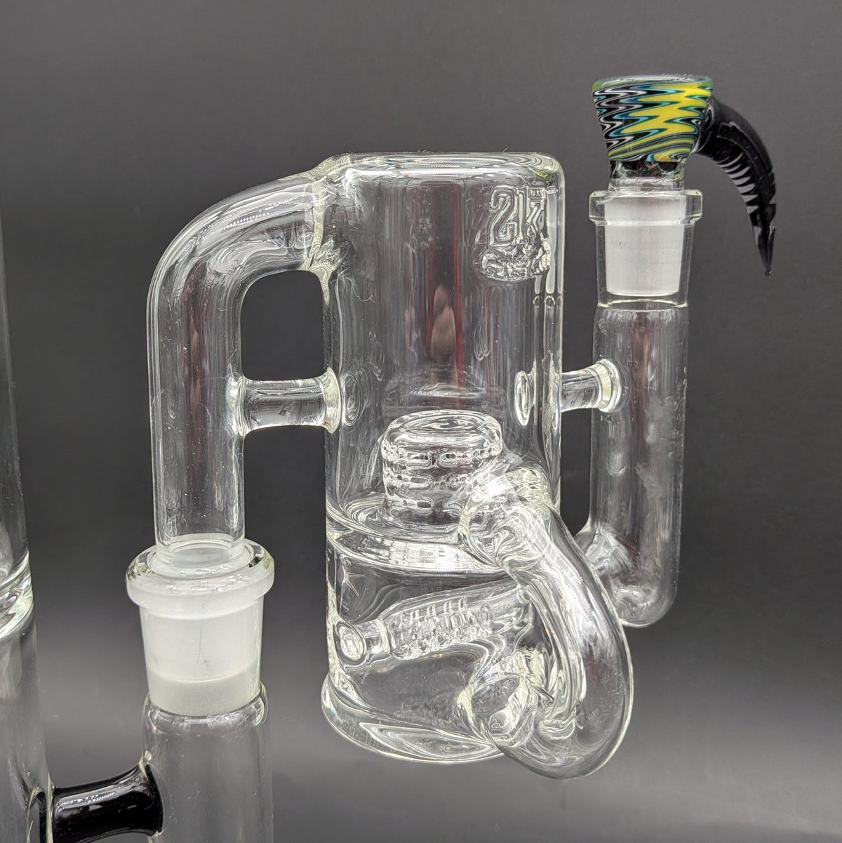 2K Glass 18mm Capcycler Ash Catcher