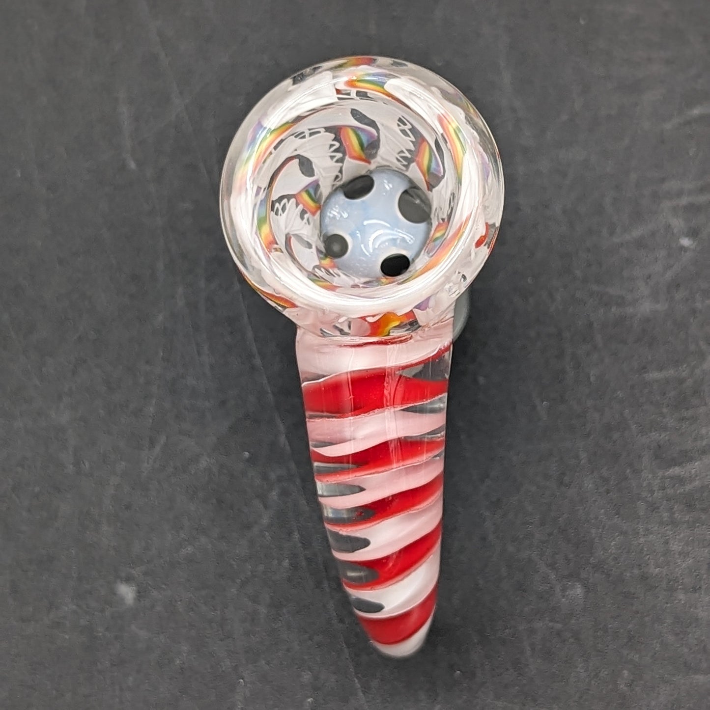 2K Glass 18mm Screened 4 Hole Slides-Avernic Smoke Shop