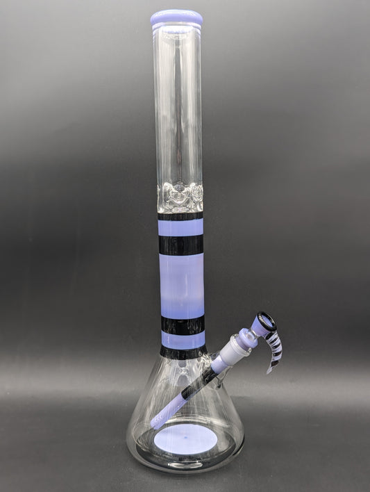 2K Glass 19" Dual Accent Beaker Bong-Avernic Smoke Shop