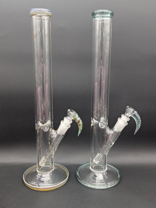 2K Glass Straight Tube with Diffused Downstem-Avernic Smoke Shop