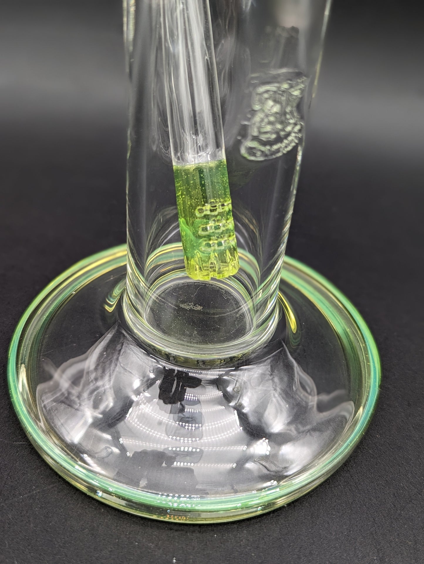 2K Glass Straight Tube with Diffused Downstem - Meech Madness Smoke Shop