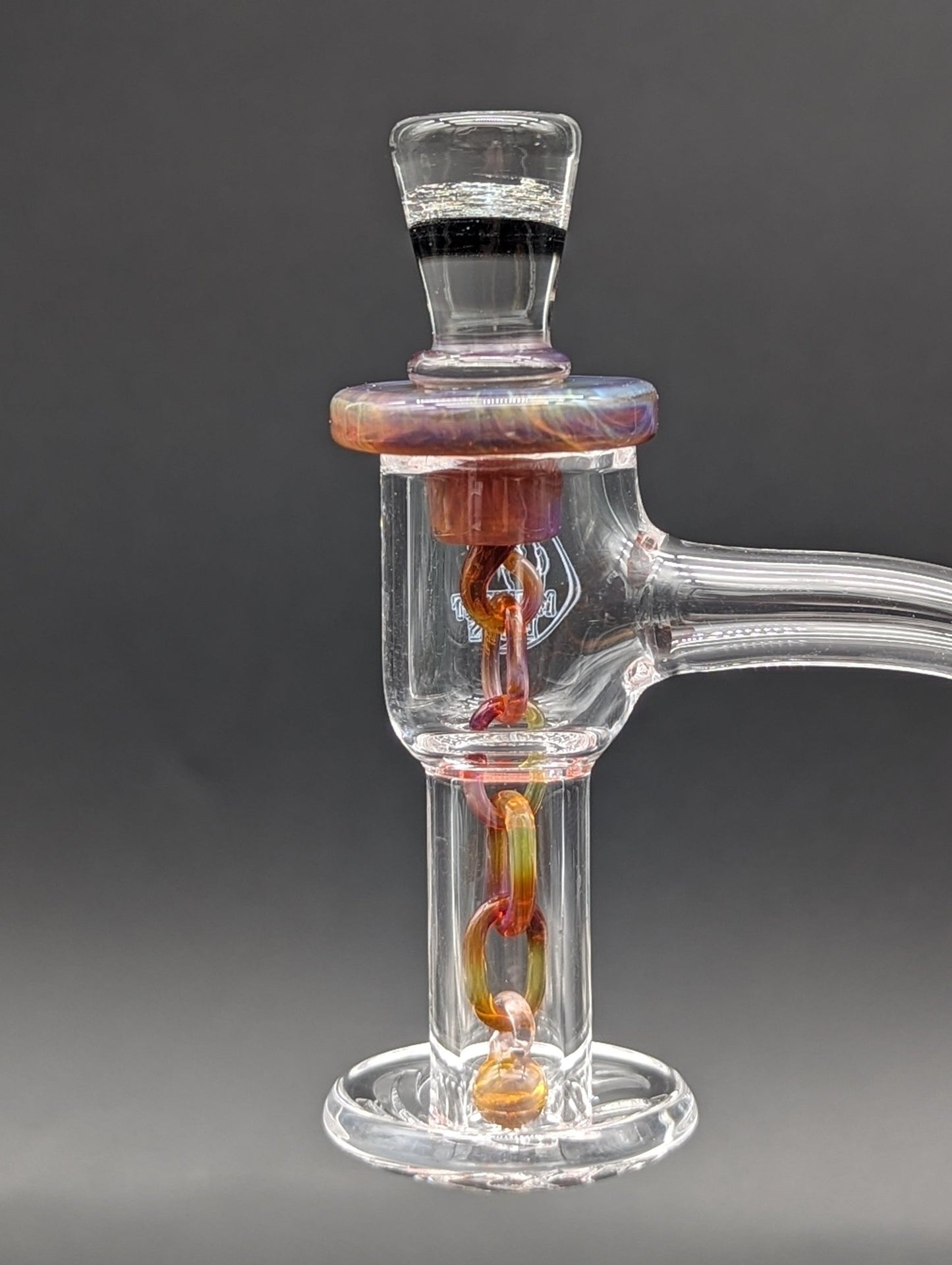 3" Dichroic Cap Terp Chain - Slurper Cap - Meech Madness Smoke Shop