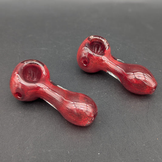 3" Red Mini Hand Pipe