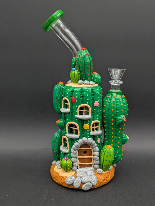 3D 10" Cactus House Water Pipe