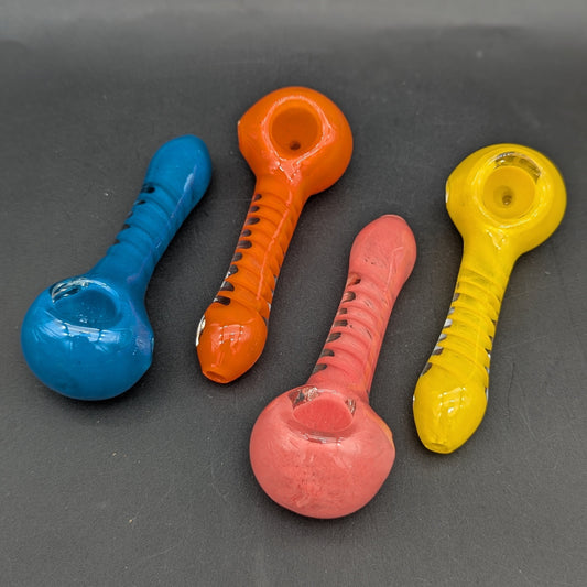 4" Color Swirl Hand Pipes-Avernic Smoke Shop