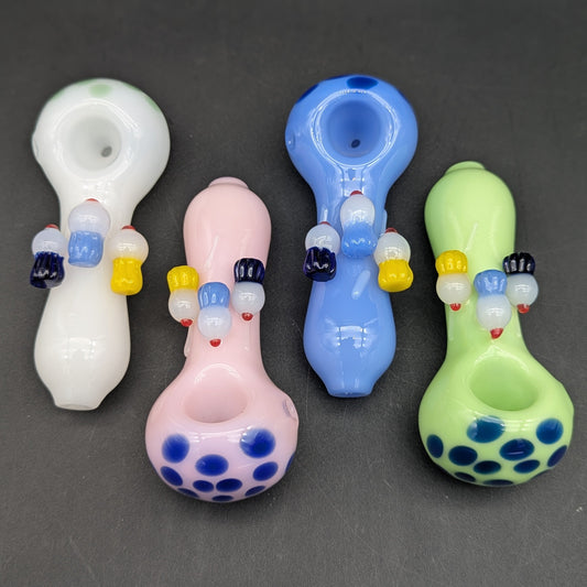 4" Cupcake Polka Dot Hand Pipe-Avernic Smoke Shop