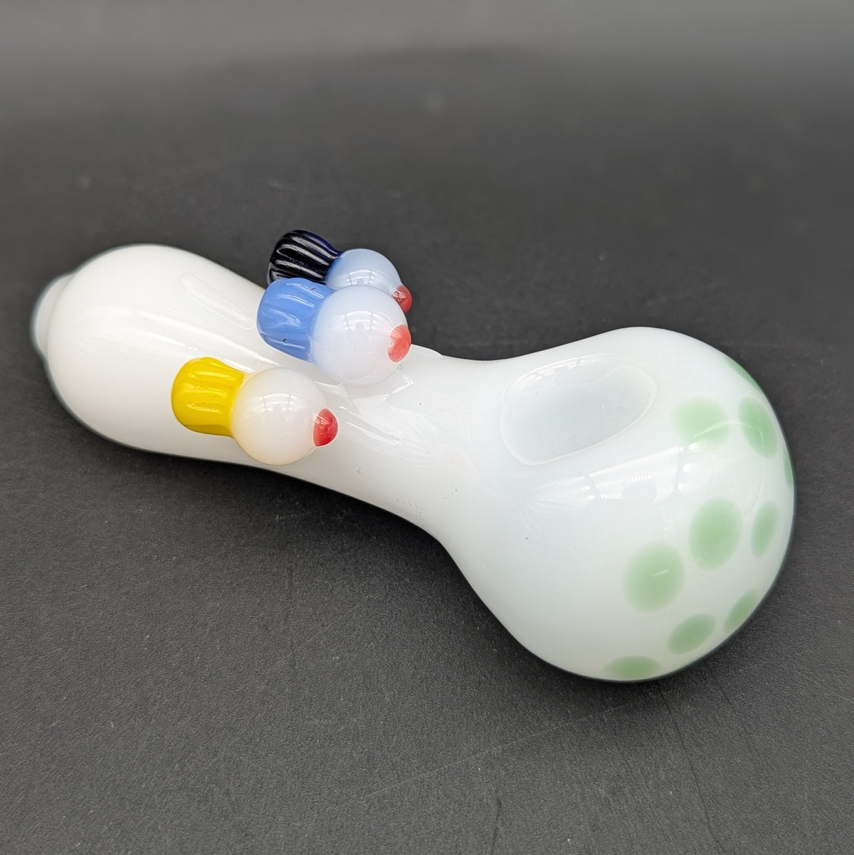 4" Cupcake Polka Dot Hand Pipe-Avernic Smoke Shop