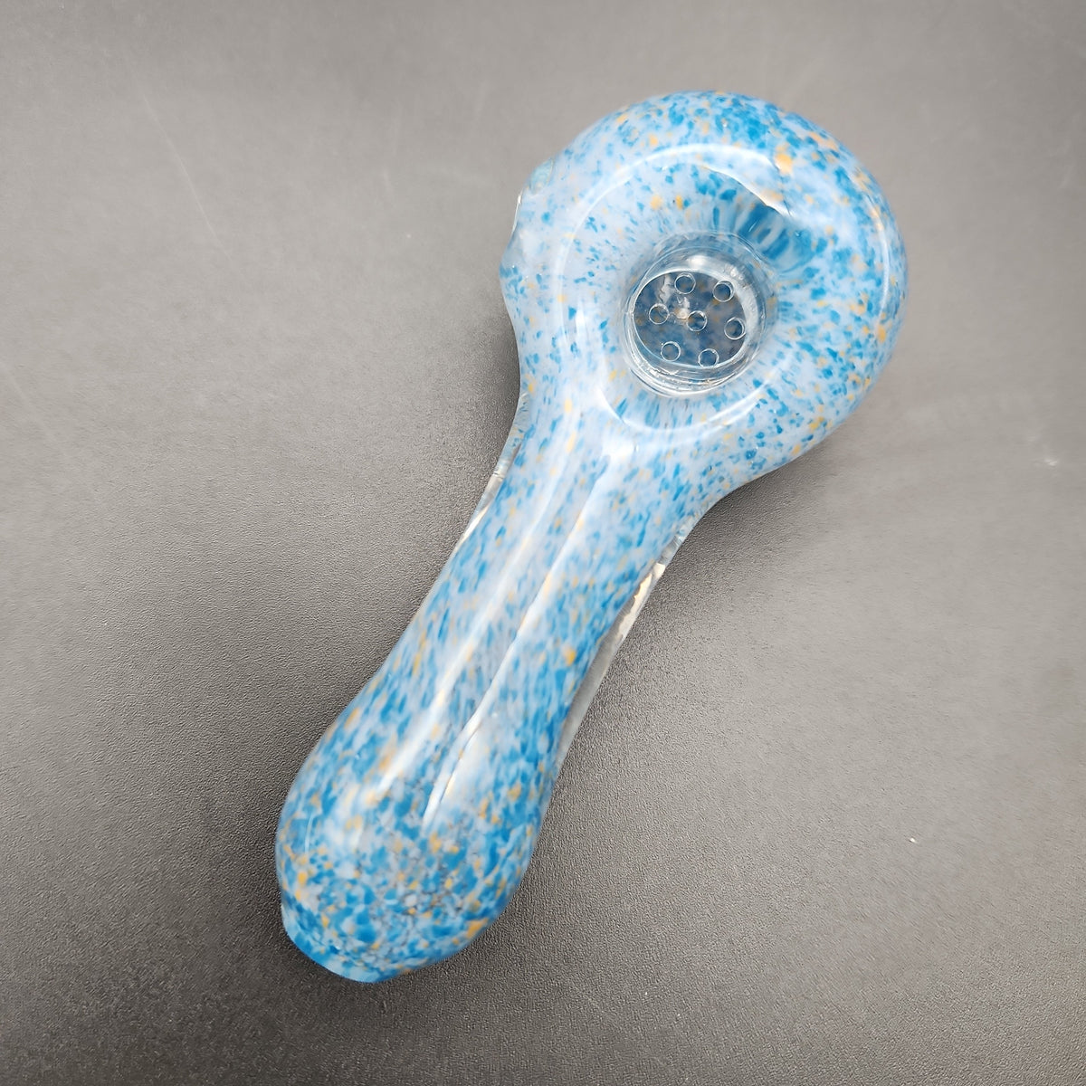 4" Fritted Color Splatter Hand Pipes w/ Glass Screen-Avernic Smoke Shop