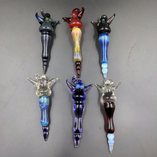 4" Ghosty Dabbers - By Phantomz Glass-Avernic Smoke Shop