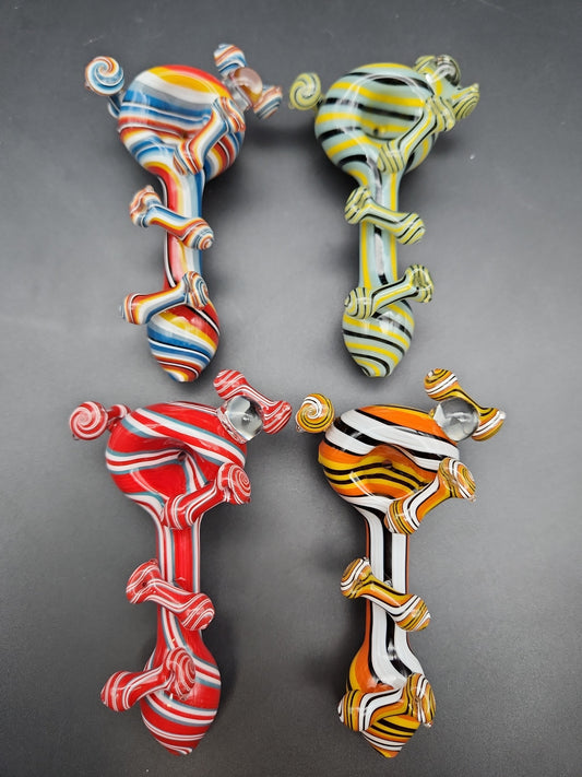 4" Hand Pipe With Mini Hand Pipes-Avernic Smoke Shop