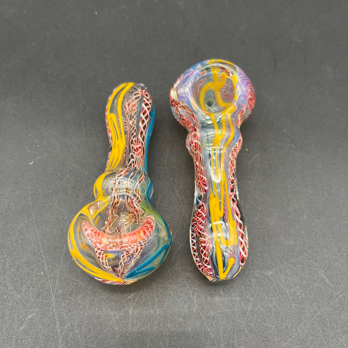 4" Multi Color Roped Hand Pipe-Avernic Smoke Shop