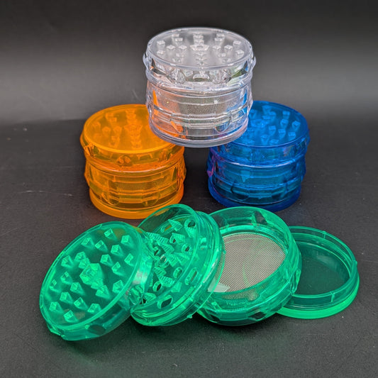 4 Piece Acrylic Snap-In Grinder-Avernic Smoke Shop
