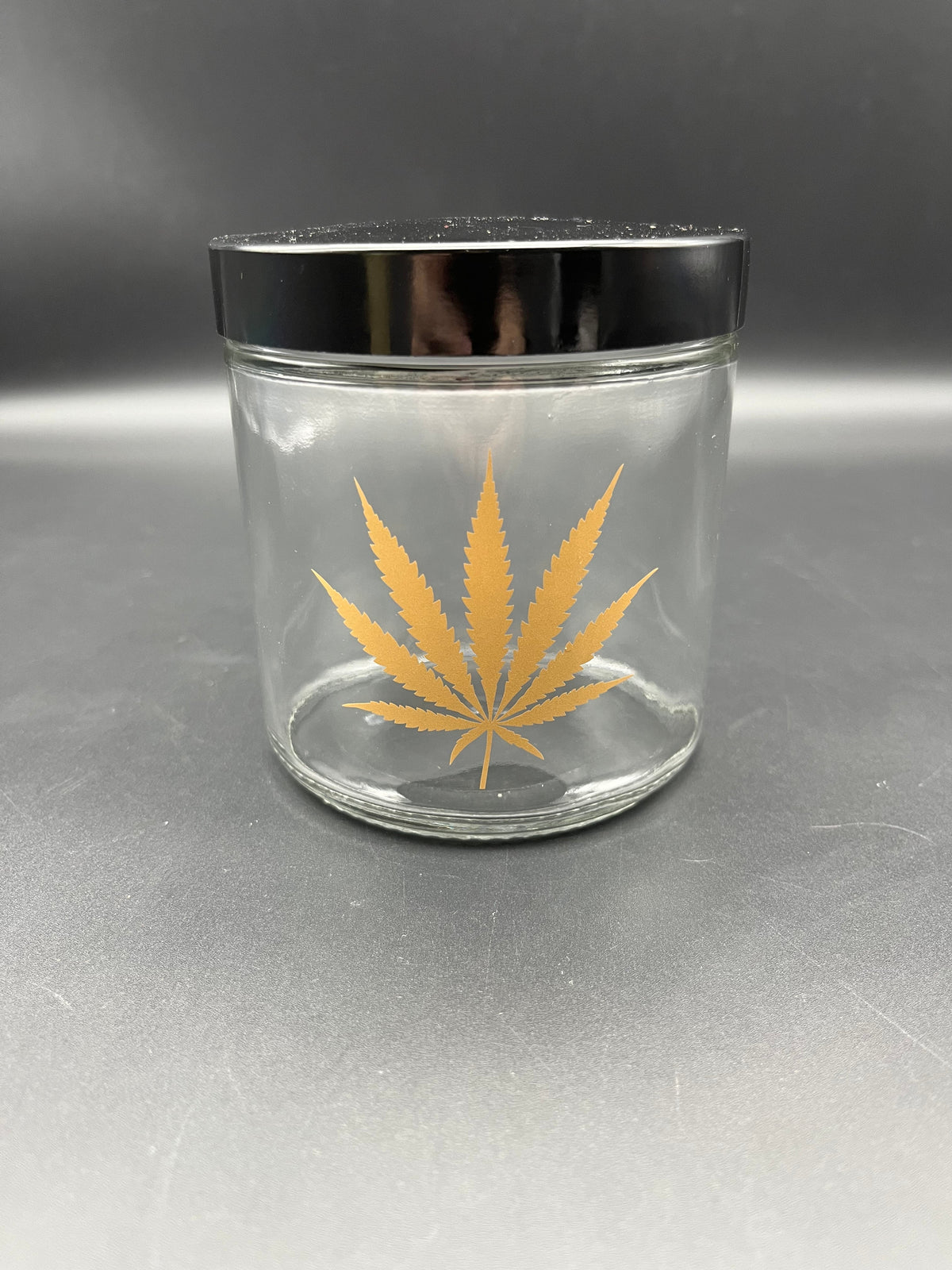 420 Science Clear Screw Top Jar | Gold Leaf-Meech Madness Smoke Shop
