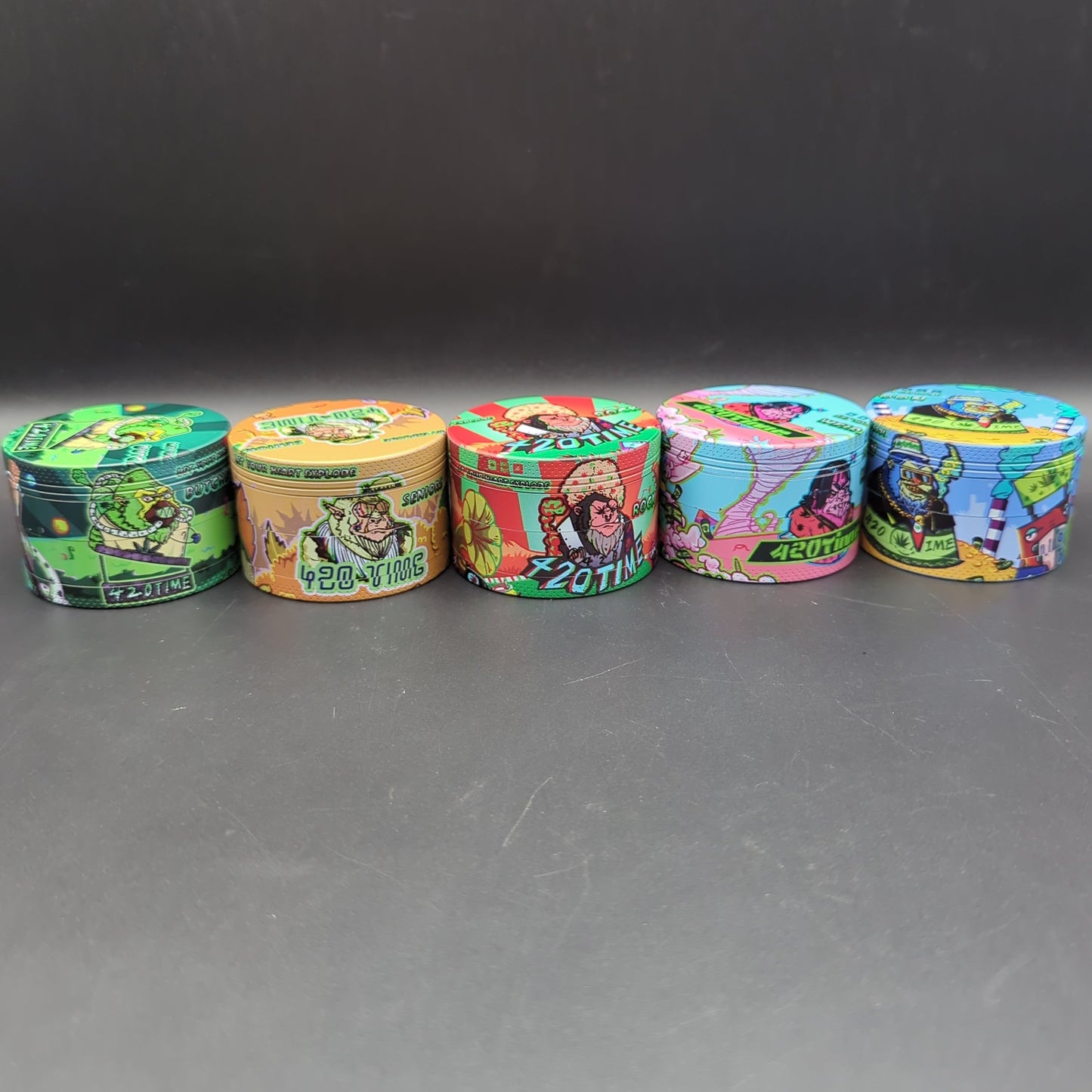 420 Time Monkey Grinder Full Art 63mm-Avernic Smoke Shop