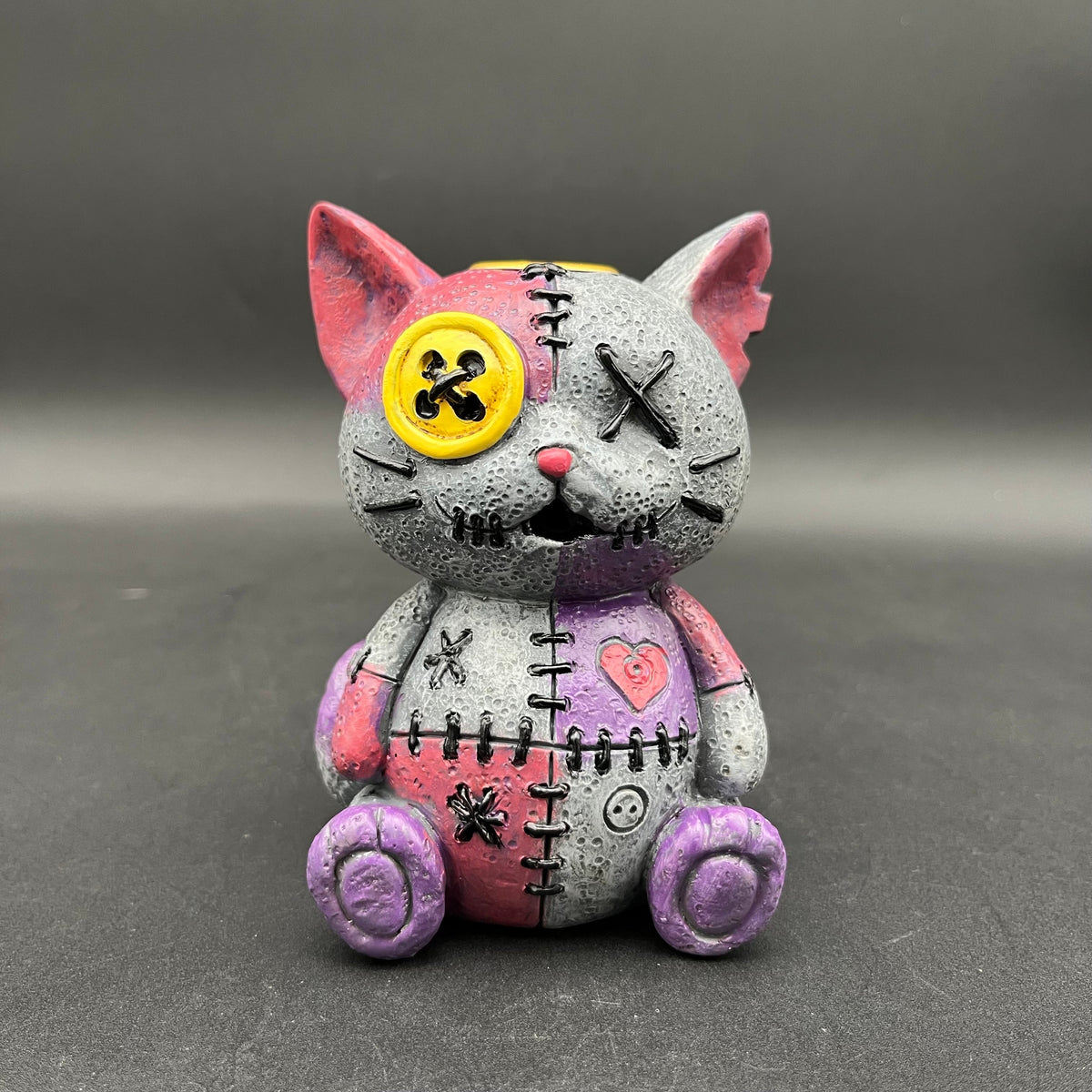 4.25" Cat Voodoo Doll Polyresin Backflow Incense Burner