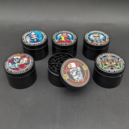 45mm Black Skull Grinder-Avernic Smoke Shop