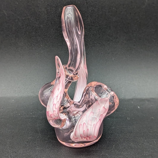 5" Pink Flower Petal Bubbler-Avernic Smoke Shop