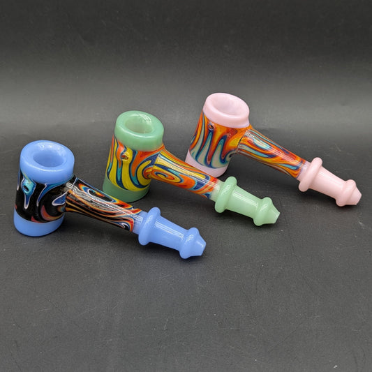 5" Worked Hammer Bubblers-Avernic Smoke Shop