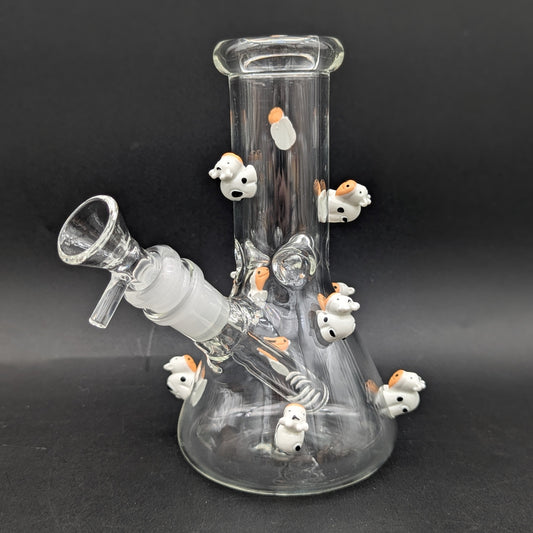 6" Climbing Cows Micro Beaker-Avernic Smoke Shop