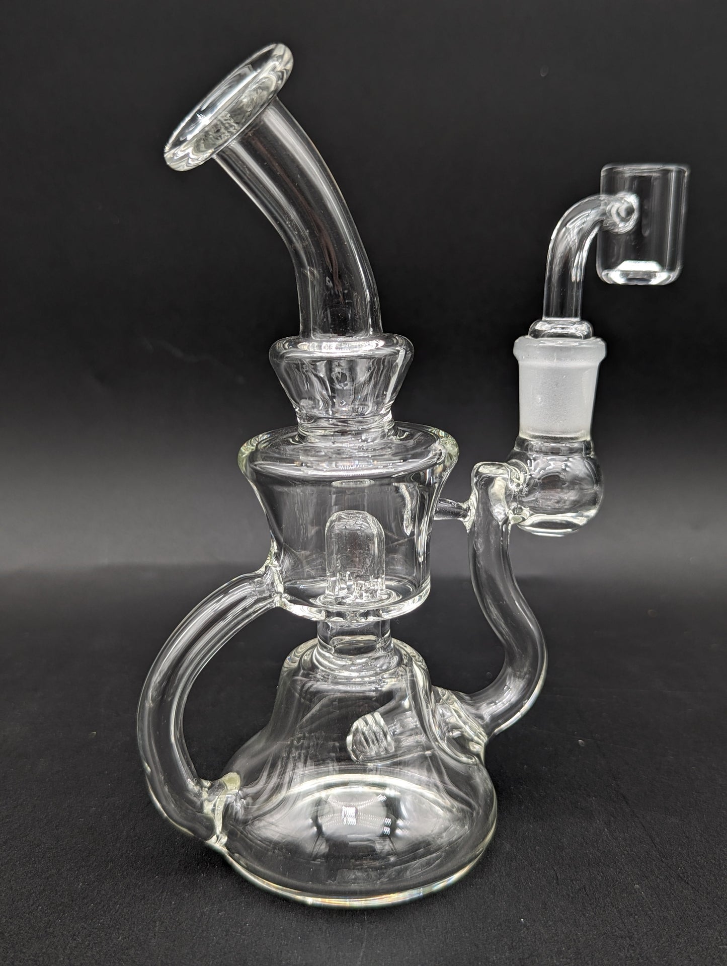 6" Double Slit Recycler Dab Rig-Avernic Smoke Shop