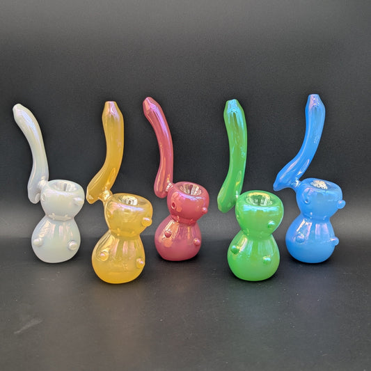 6" Iridescent Standing Bubbler-Avernic Smoke Shop