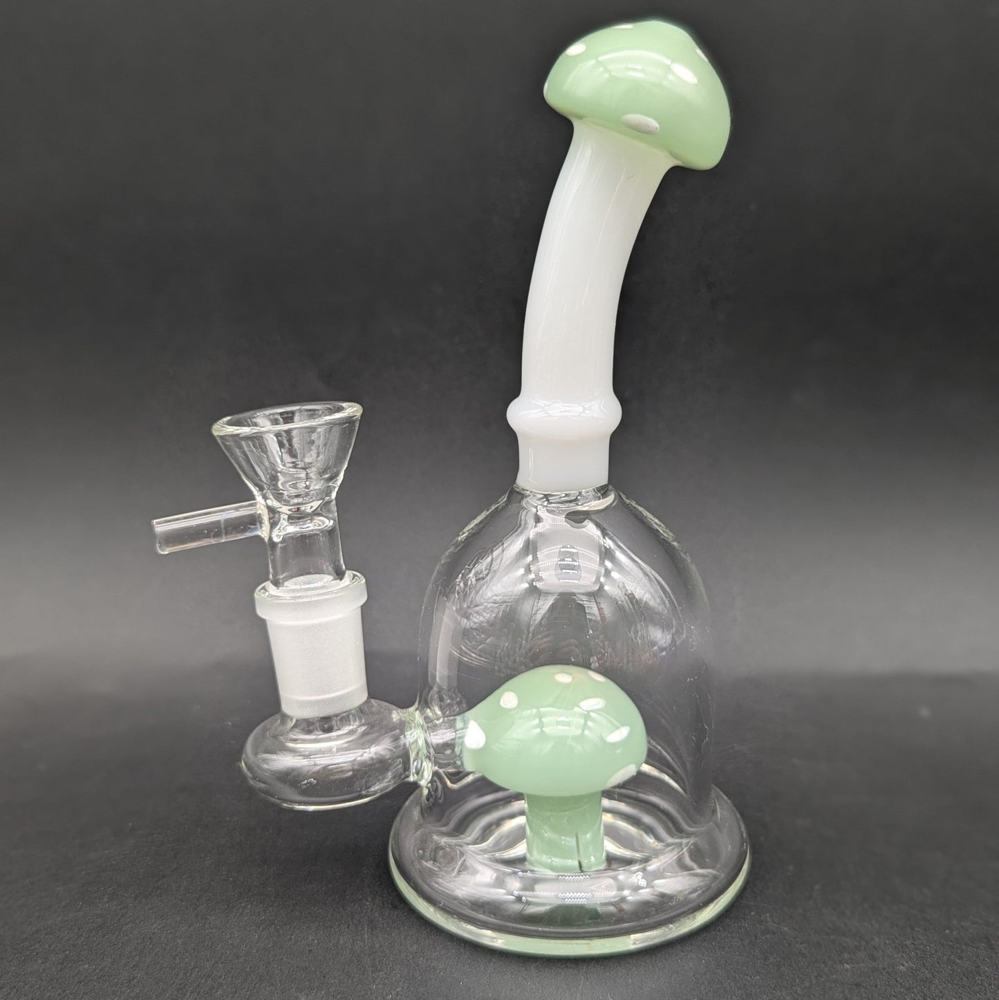 6" Mushroom Perc Bent Neck Bong - Meech Madness Smoke Shop