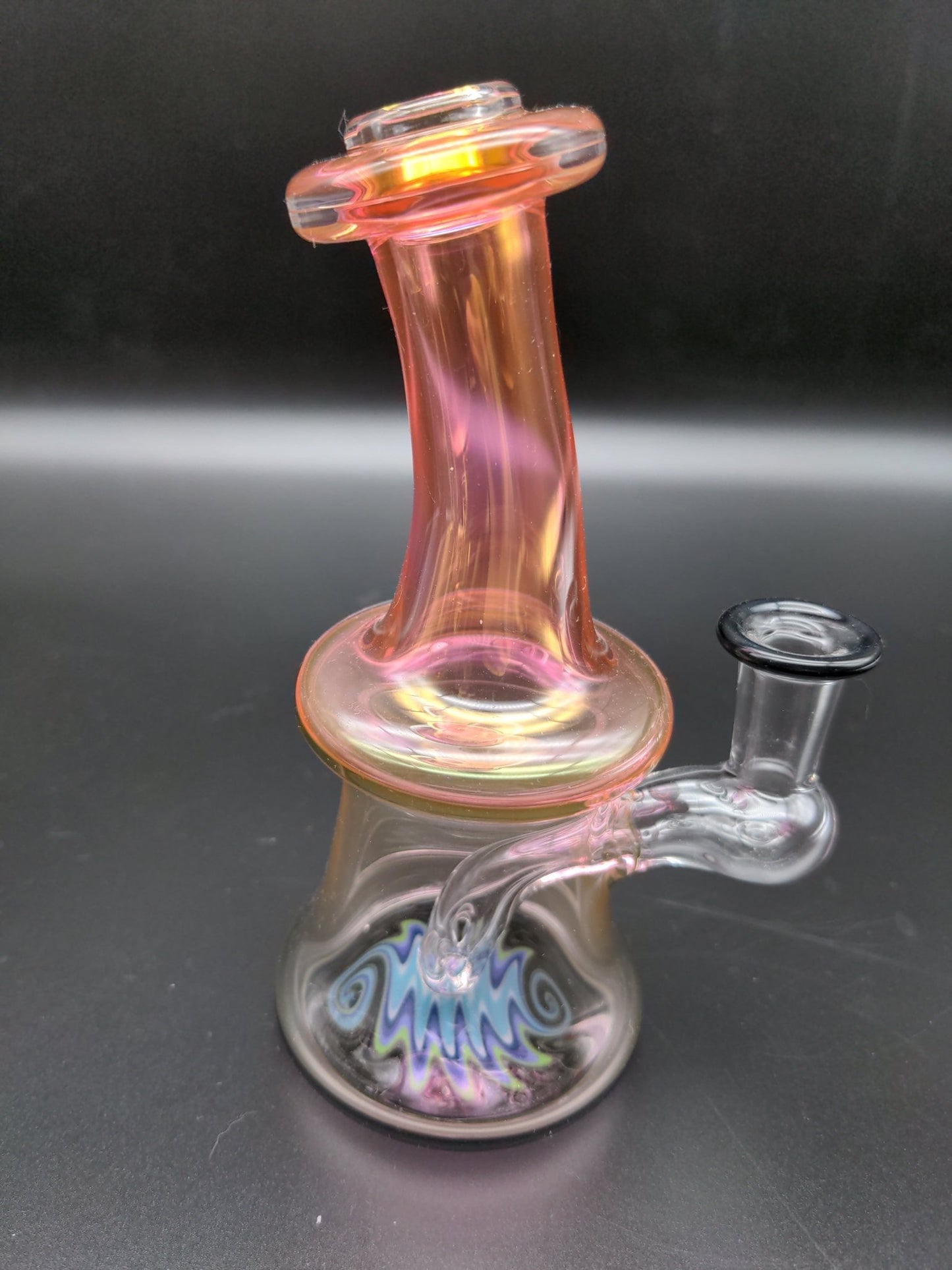 7" Wig Wag Jammer Mini Beaker - by SlynxxGlass - Meech Madness Smoke Shop