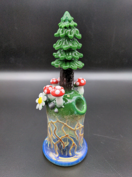 7.5" Tree Forest Rig 10mm - Los1 Glass - Meech Madness Smoke Shop