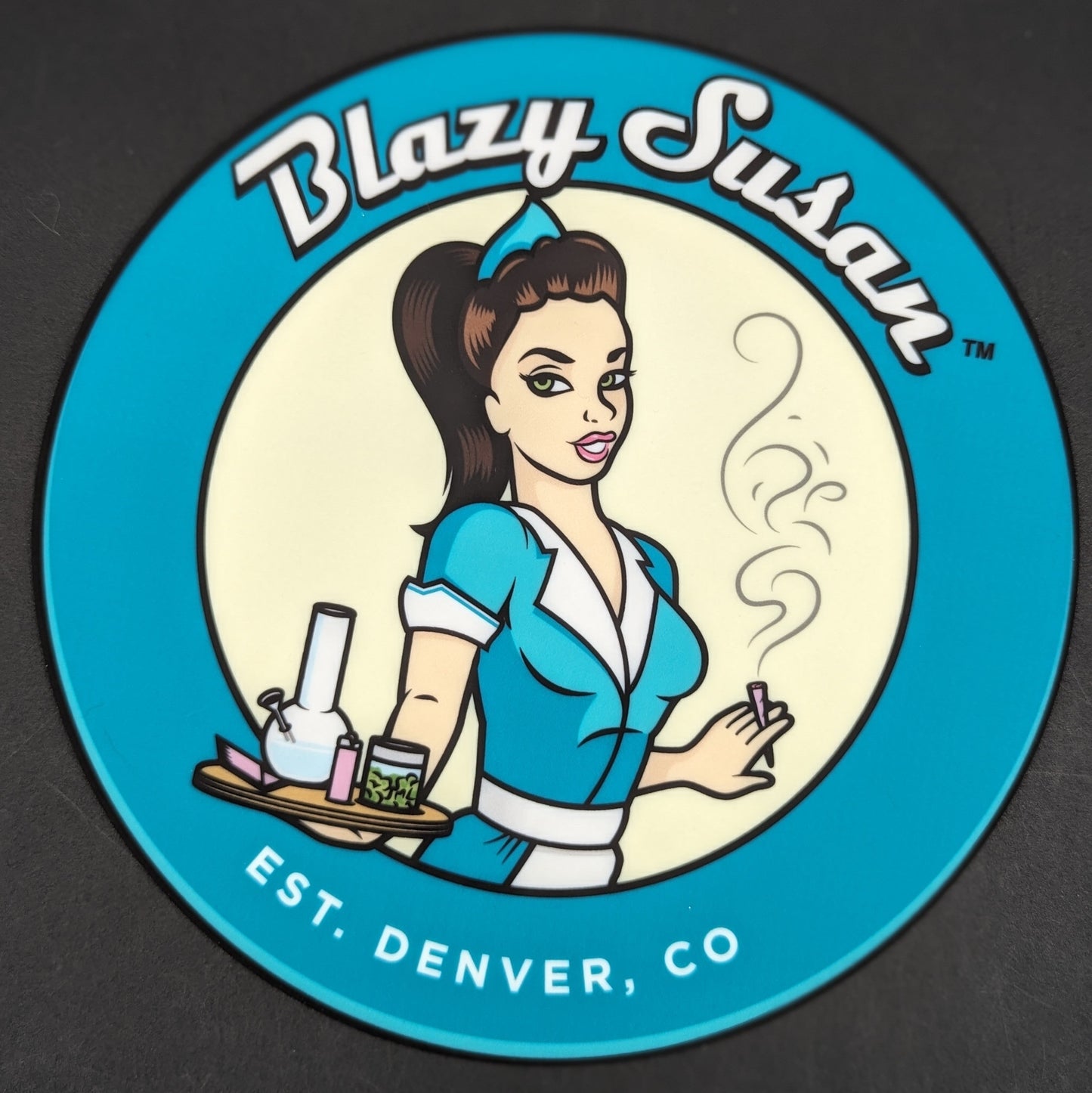 8" Blazy Susan Dab Pads-Avernic Smoke Shop