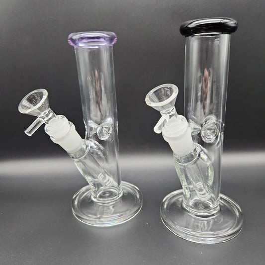 8" Classic Straight Tube Water Pipe-Avernic Smoke Shop
