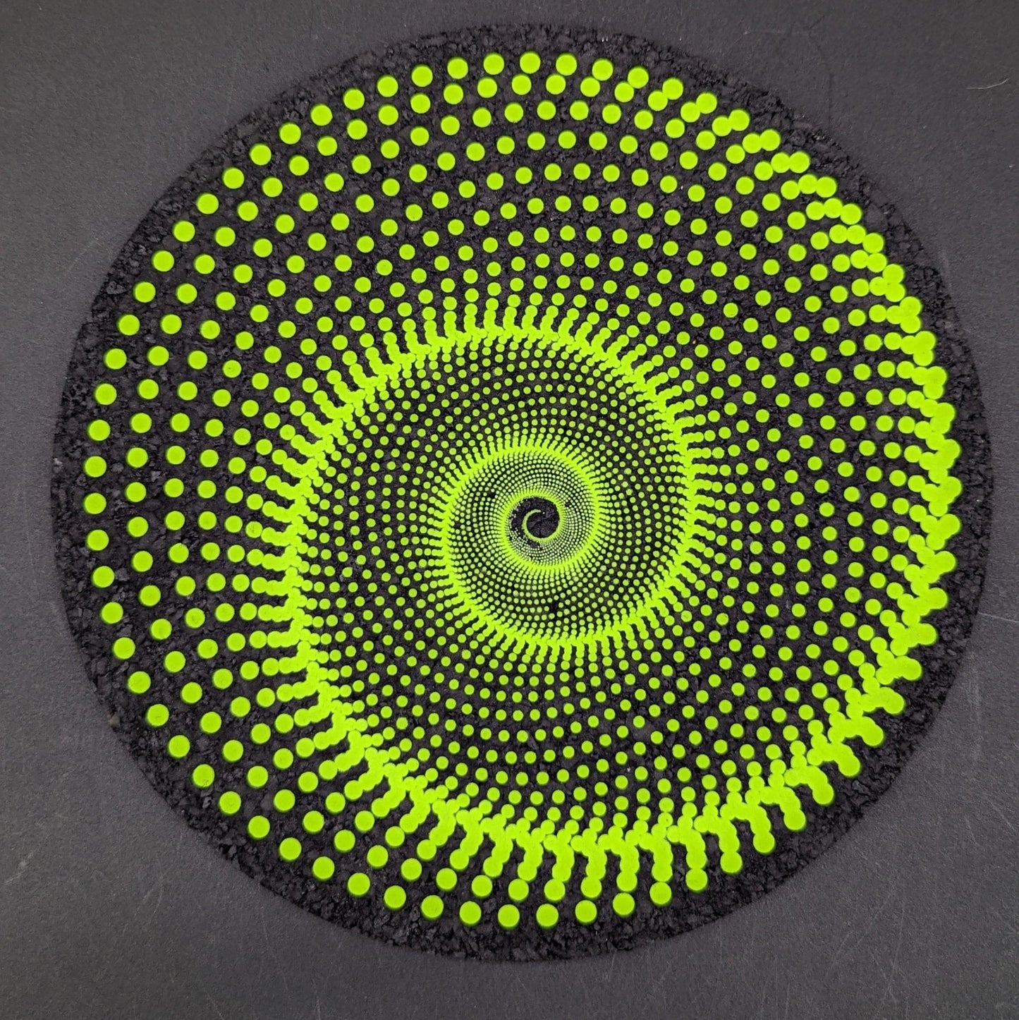 8" Fractal Swirl East Coasters Dab Mat - Meech Madness Smoke Shop